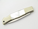 Vtg Parker Seki Japan Christmas Pearl MOP Lockback Folding Pocket Knife