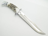 Buck 120 120EKSLC General Elk Stag Custom Limited Fixed Blade Hunting Knife