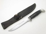 Vtg Case X 216-5 Fixed Blade Hunting Knife Black Phenolic & Sheath