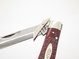 VINTAGE 1965-9 CASE XX 6111 1/2 RED BONE CHEETAH SWING GUARD FOLDING KNIFE