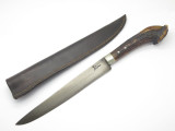 Swamp Fox USA Stag Custom Handmade French War Mountain Man Bowie Fixed Knife