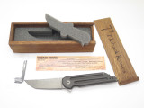 Jake Hoback Kwaiback Custom CPM-CRUWEAR Titanium Framelock Folding Pocket Knife