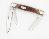 Buck 373 Trio 3 Blade Bone Handle Medium Stockman Cadet Folding Pocket Knife New