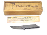 Jake Hoback Mk Ultra Custom Black DLC S35VN Tanto Titanium Folding Pocket Knife