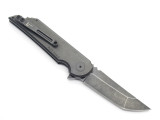 Jake Hoback Mk Ultra Custom Black DLC S35VN Tanto Titanium Folding Pocket Knife