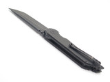 Jake Hoback Mk Ultra Custom Black DLC S35VN Tanto Titanium Folding Pocket Knife