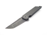 Jake Hoback Mk Ultra Custom Black DLC S35VN Tanto Titanium Folding Pocket Knife