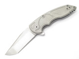 Jake Hoback A8 Slimline SW Custom Titanium Framelock Tanto Folding Pocket Knife