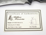 Kiku Matsuda KM-840B Nebura XL Seki Japan Custom Fixed Hunting Survival Knife