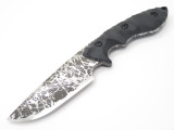 Kiku Matsuda KM-500B Master Hunter I Seki Japan Custom Mirror Etch Hunting Knife