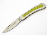 Vtg 1970s C.I. Compass F Imai Seki Japan Stainless Folding Hunter Lockback Knife