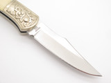 Vtg Explorer G Sakai Seki Japan Fish Scrimshaw 3.1 Folding Lockback Pocket Knife