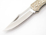 Vtg Explorer G Sakai Seki Japan Fish Scrimshaw 3.1 Folding Lockback Pocket Knife