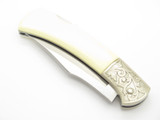 Vtg Explorer G Sakai Seki Japan Fish Scrimshaw 3.1 Folding Lockback Pocket Knife