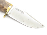 Vtg Blackjack USA Slick Maple 1095 Cryo Fixed Blade Hunting Knife & Sheath