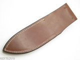 Vtg 1980s Buck Skinner Custom Brown Leather Fixed Blade Hunting Knife Sheath