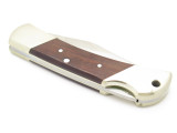 Vtg Tiger 4 Unmarked Handmade German 440 Folding Hunter Lockback Pocket Knife