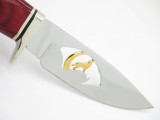 Buck 192BO15 192 Vanguard Gold Wolf Custom Limited Buildout Hunting Knife