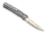 Mcusta Seki Japan 8PG2 Rainbow Damascus Limited Blade Show 2018 Folding Knife