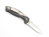 Vtg Magnum Seki Japan Black G10 Stainless Small Folding Linerlock Pocket Knife