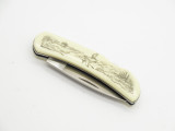 Vtg Ducks Unlimited G. Sakai Seki Japan Bird Small Folding Lockback Pocket Knife