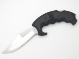 Vtg ANT-3 Black Devil 2 Seki Japan AUS-8 Fixed Swivel Hunter Knife & Sheath