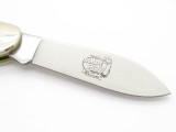 Vtg Camillus USA 2006 Blade Show Synthetic Stag Canoe Folding Pocket Knife
