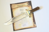 Custom Leroy Remer Buck 903 Limited Harley Davidson Elk Stag Fixed Bowie Knife