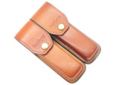 Kershaw 6.5" Long Big Leather Folding Hunter Lockback Knife Sheath