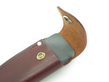 Vtg Kershaw Kai Seki Japan Model 7.75" Fixed Blade Leather Hunting Knife Sheath