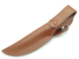 Vtg NOS Kershaw Kai Japan 1017 Brown Leather Fixed Blade Hunting Knife Sheath