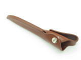 Vtg NOS Kershaw Kai Japan 1017 Brown Leather Fixed Blade Hunting Knife Sheath