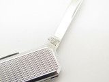 Vtg Mamoru Katoh Seki Japan Textured Stainless Gentleman Folding Pocket Knife