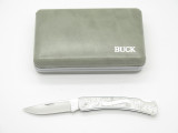 Vtg Buck USA 513 503 Classic III Aluminum Engraved Folding Pocket Lockback Knife