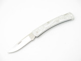 Vtg Buck USA 513 503 Classic III Aluminum Engraved Folding Pocket Lockback Knife