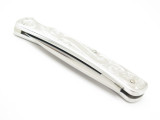 Vtg Buck USA 513 503 Classic III Aluminum Engraved Folding Pocket Lockback Knife