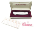 Vtg Buck USA 513 503 Classic III Aluminum Engraved Folding Pocket Lockback Knife
