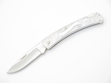 Vtg Buck USA 513 503 Classic III Aluminum Engraved Folding Pocket Lockback Knife