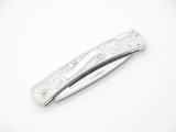 Vtg Buck USA 513 503 Classic III Aluminum Engraved Folding Pocket Lockback Knife