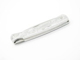 Vtg Buck USA 513 503 Classic III Aluminum Engraved Folding Pocket Lockback Knife
