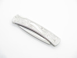 Vtg Buck USA 513 503 Classic III Aluminum Engraved Folding Pocket Lockback Knife