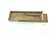 Case XX Cheetah 5111 6111 1/2 Folding Pocket Knife Box Walnut Wood Display Case