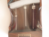 Vtg Buck Empress Trio Royalty 440C Custom Kitchen Knife Chef Carver Paring Set
