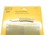Vtg Buck 529W1P USA Faux Lizard Folding Lockback Pocket Knife And Wallet Combo