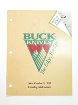 1998 Buck Dealer Knife Catalog Price List Book Fixed Folding 110 124 119