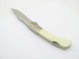 Gutmann Explorer G. Sakai Seki Japan Folding Lockback Pocket Knife Scrimshaw Elk