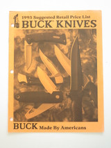 1995 Buck Dealer Knife Catalog Price List Book Fixed Folding 110 124 119