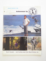 1988 Buck Knives Actionwear Clothing Dealer Catalog Brochure 110 124 119