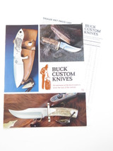 1988 Buck Custom Knife Dealer Catalog Price List Fixed Stag 110 124 119