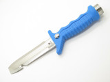 Vtg Wenoka 8612 Seki Japan Blackie Collin Stainless Fixed Blunt Scuba Dive Knife